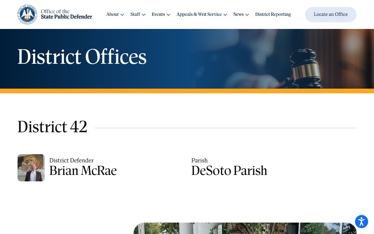 DeSoto Parish County criminal court records District 42 public defender source