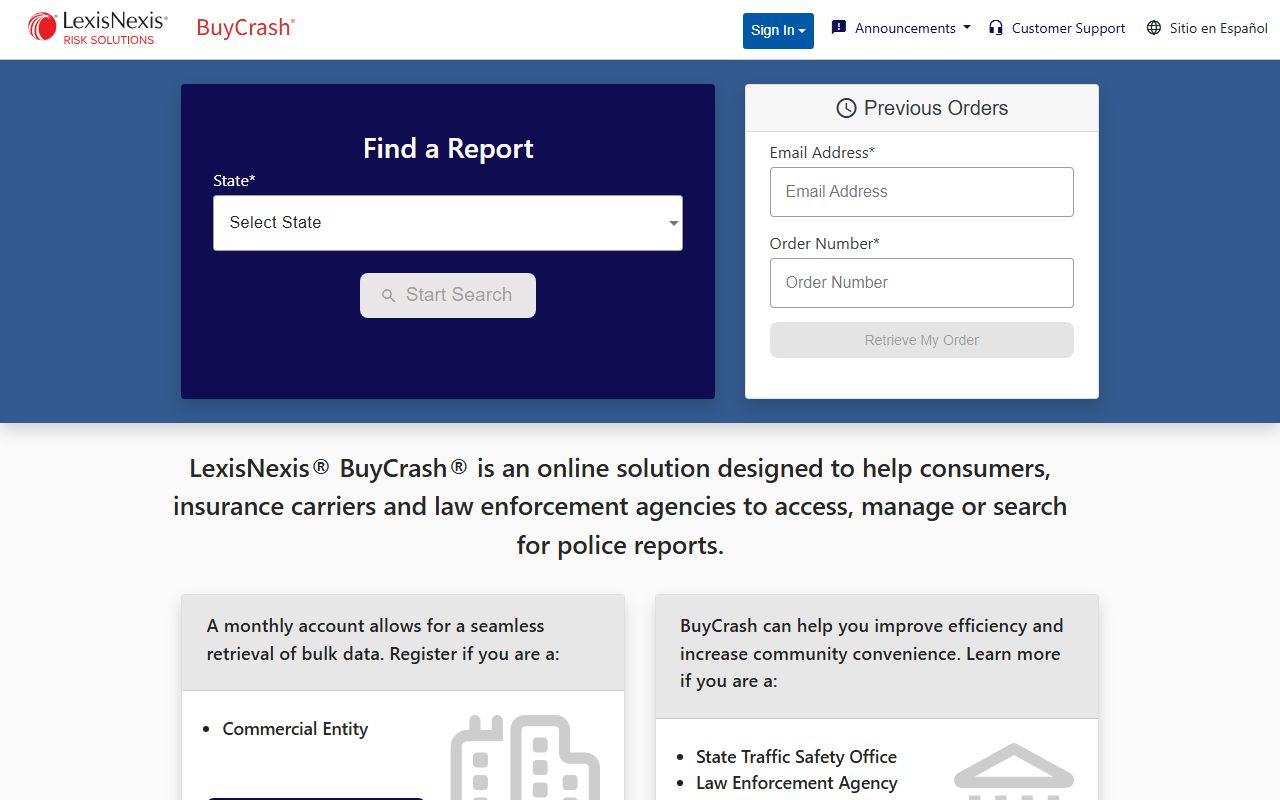 DeSoto Parish traffic court records crash report purchase portal